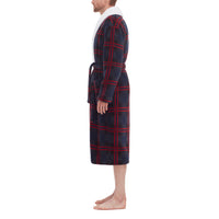 Shawl Robe With Faux Shearling Interior