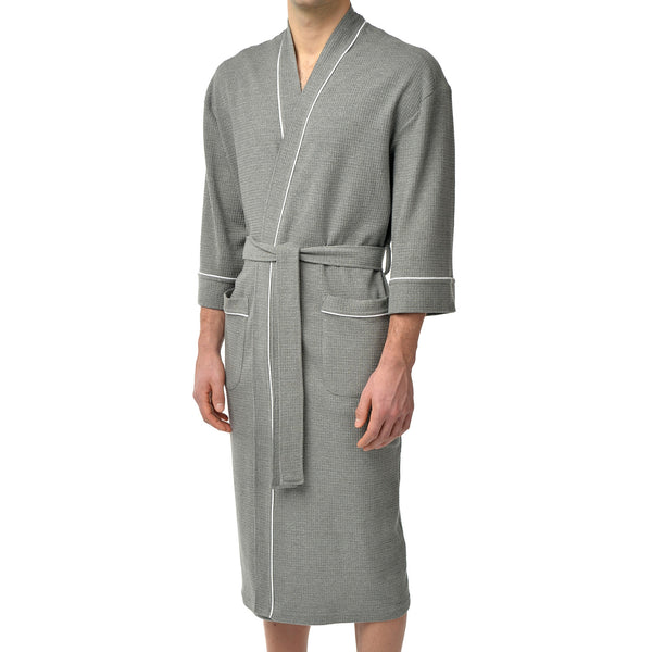 Knit Waffle Kimono Robe – Majestic International