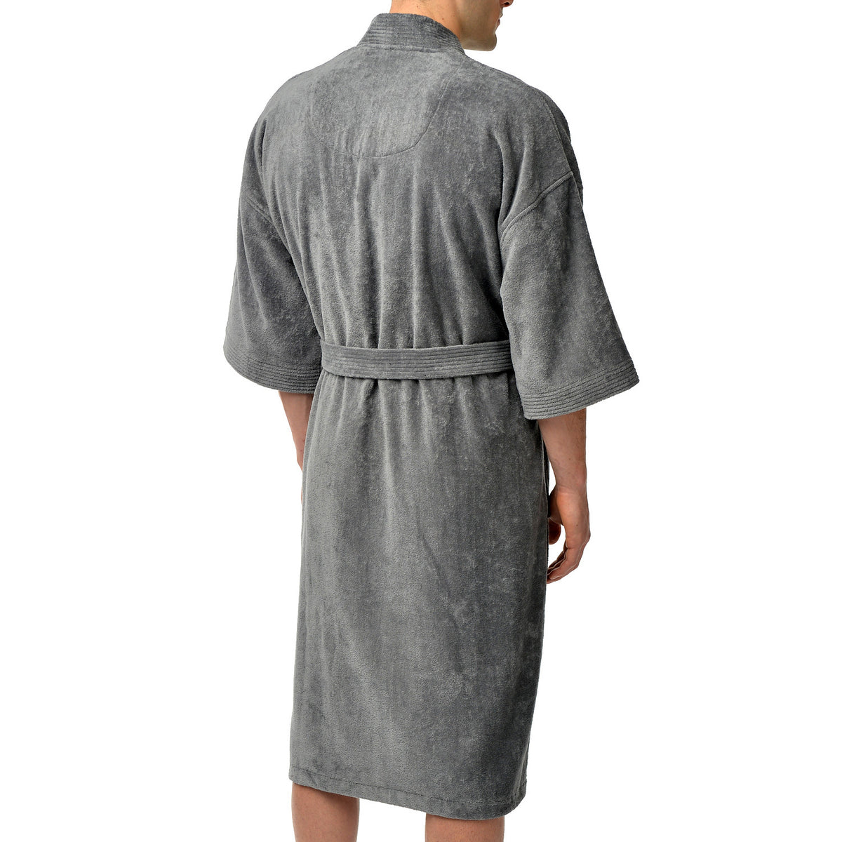 Solid Terry Velour Kimono Robe