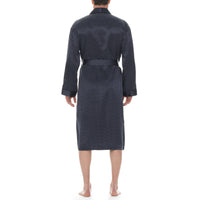 Polka Dot Silk Charmeuse Shawl Robe