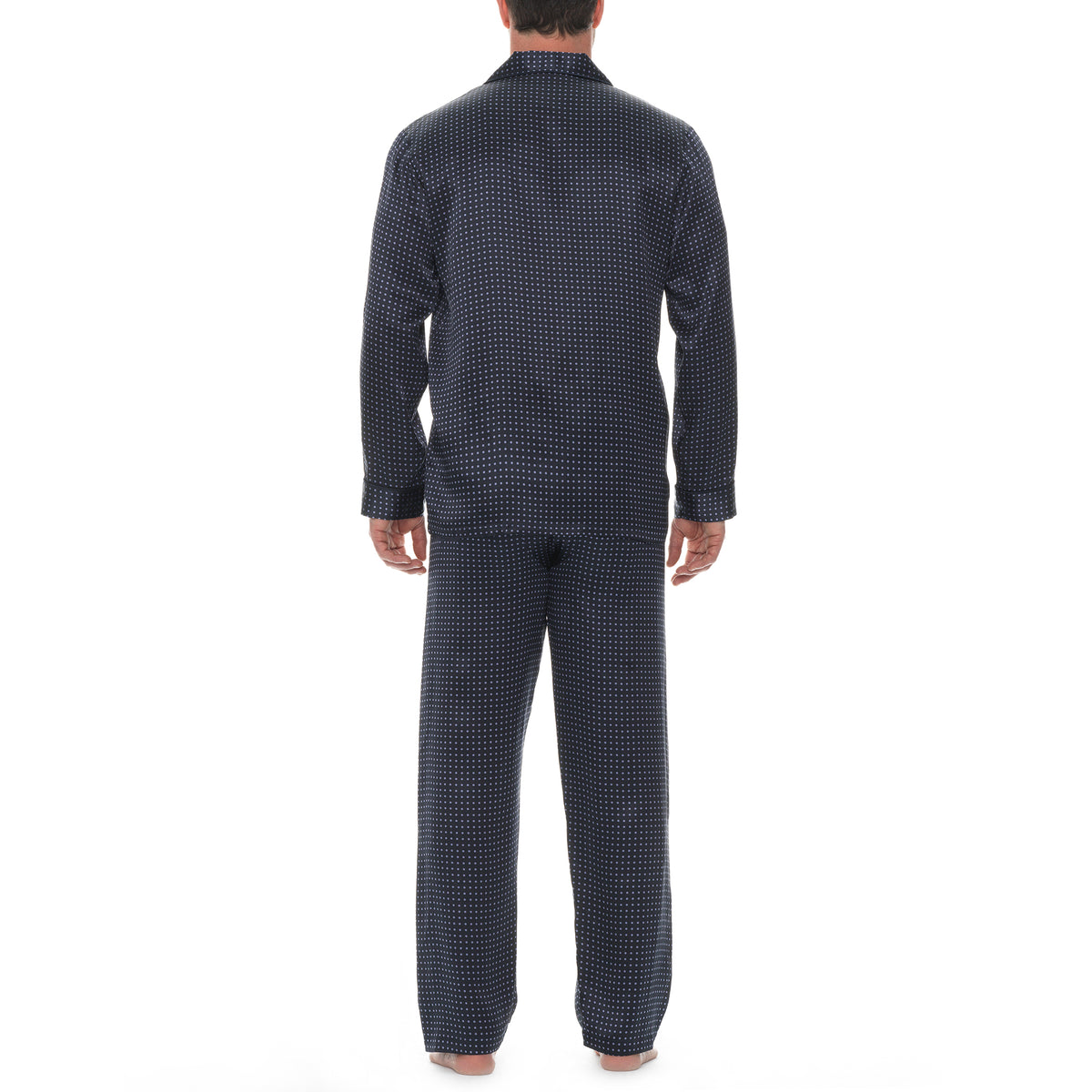 Polka Dot Silk Charmeuse L/S Pajama