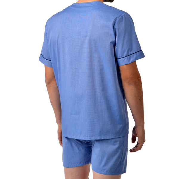 Cotton Shorty Pajama In Blue – Majestic International