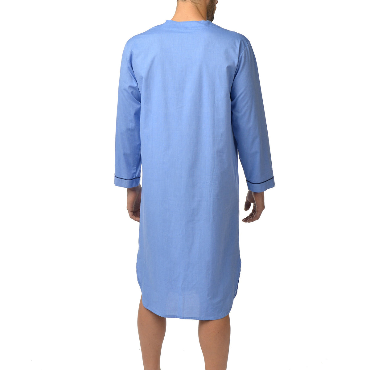 Chemise de nuit en coton bleu