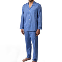 Pyjama à manches longues en coton Big And Tall - Bleu