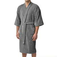 Solid Terry Velour Kimono Robe