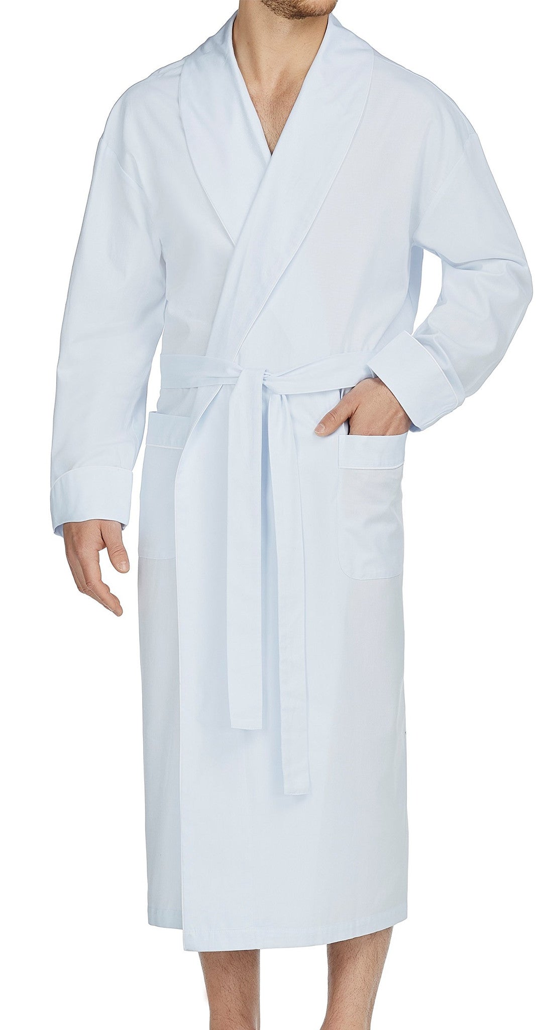 Herringbone Cotton Better Shawl Robe