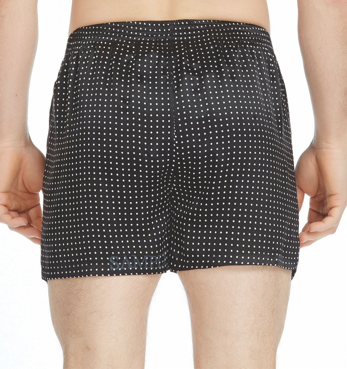 Polka Dot Silk Charmeuse Boxer Short