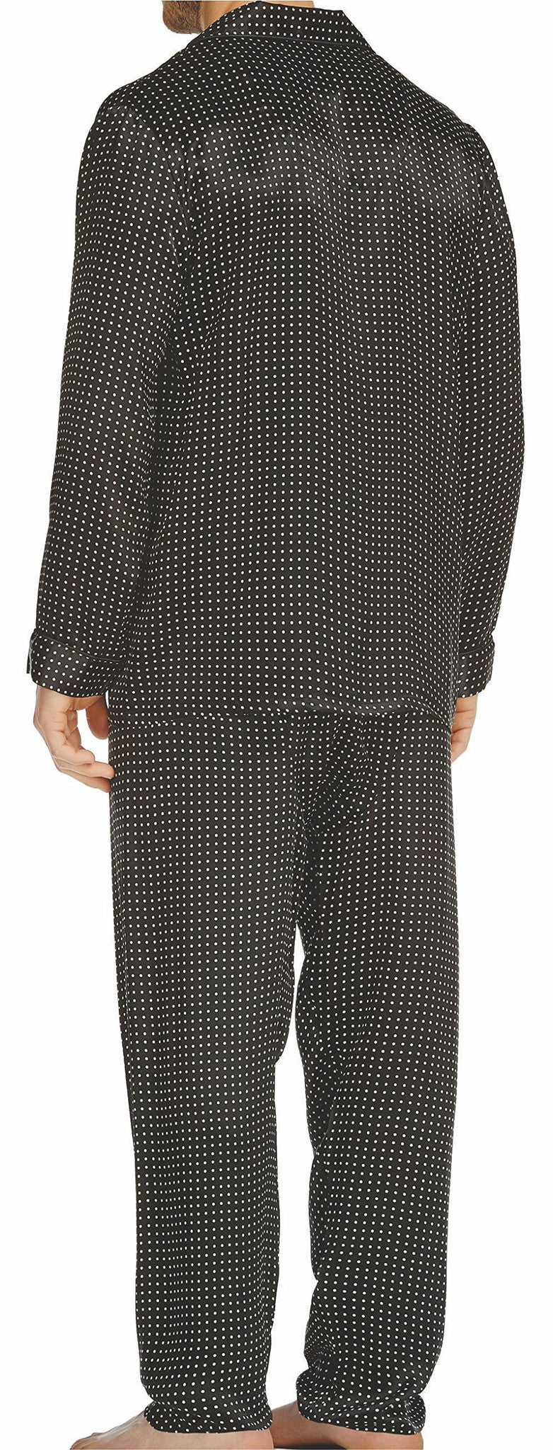 Polka Dot Silk Charmeuse L/S Pajama