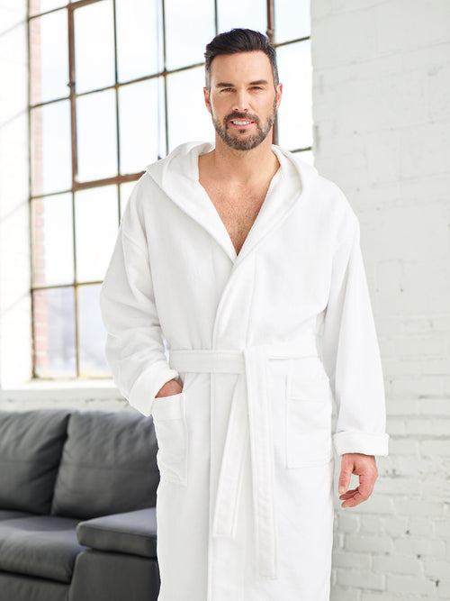 Majestic International 100% Cotton Waffle Knee Length Robe- 12704120