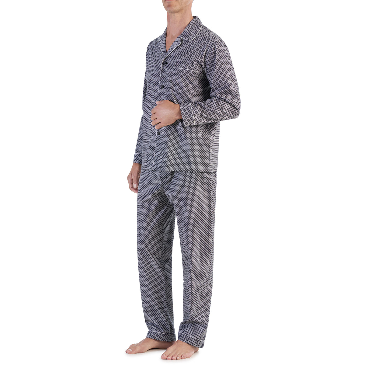 Sateen Traditional Pajama Set