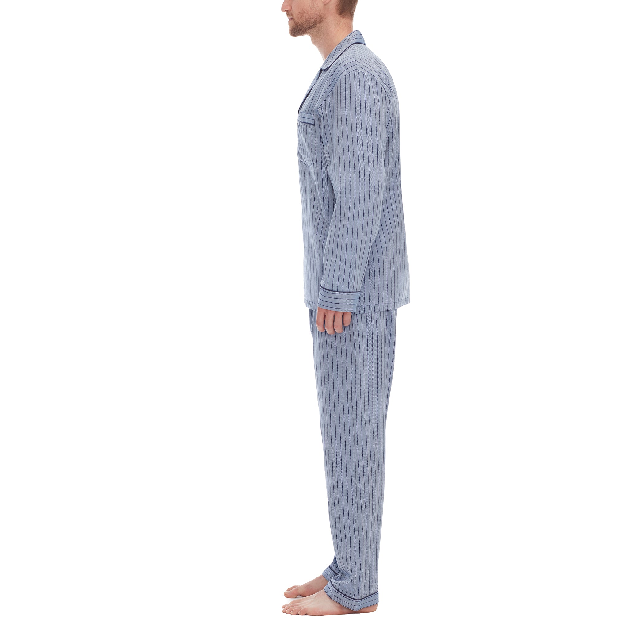 Blue Lines Woven L/S Pajama