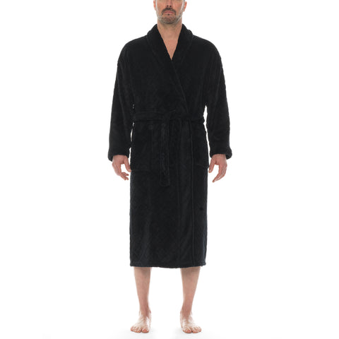 Noble Plush Lined Hooded Robe