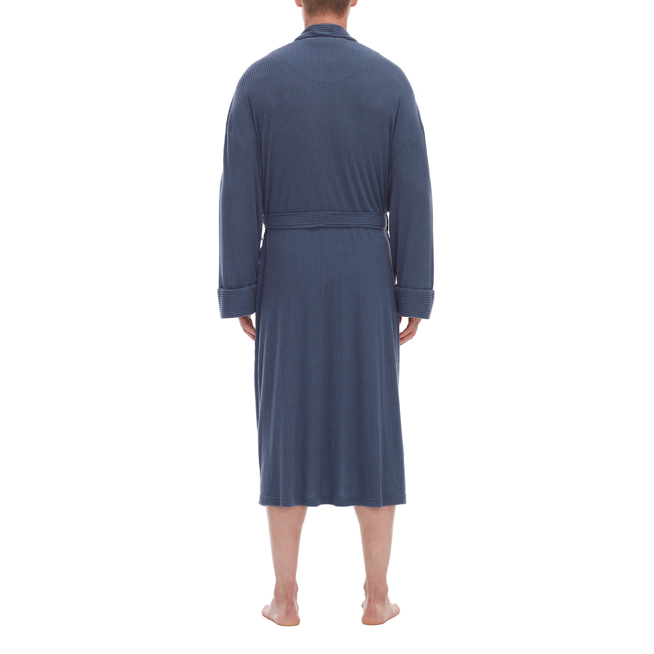 Soho Ribbed Knit Kimono Robe