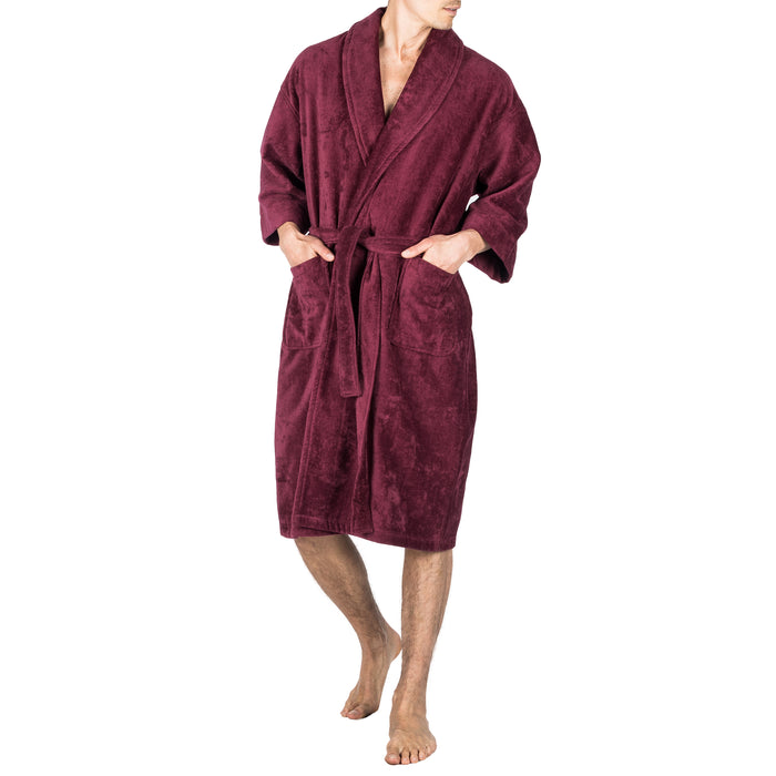 Solid Terry Velour Shawl Robe