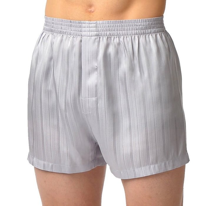 Herringbone Stripe Silk Boxer Short