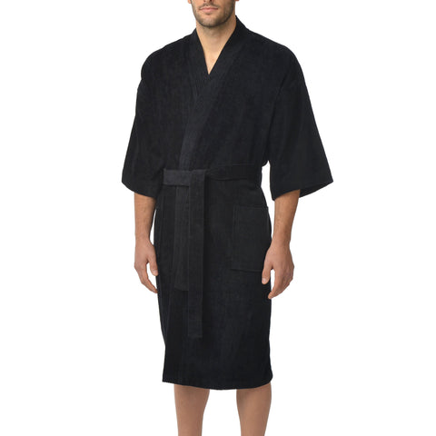 Solid Terry Velour Shawl Robe