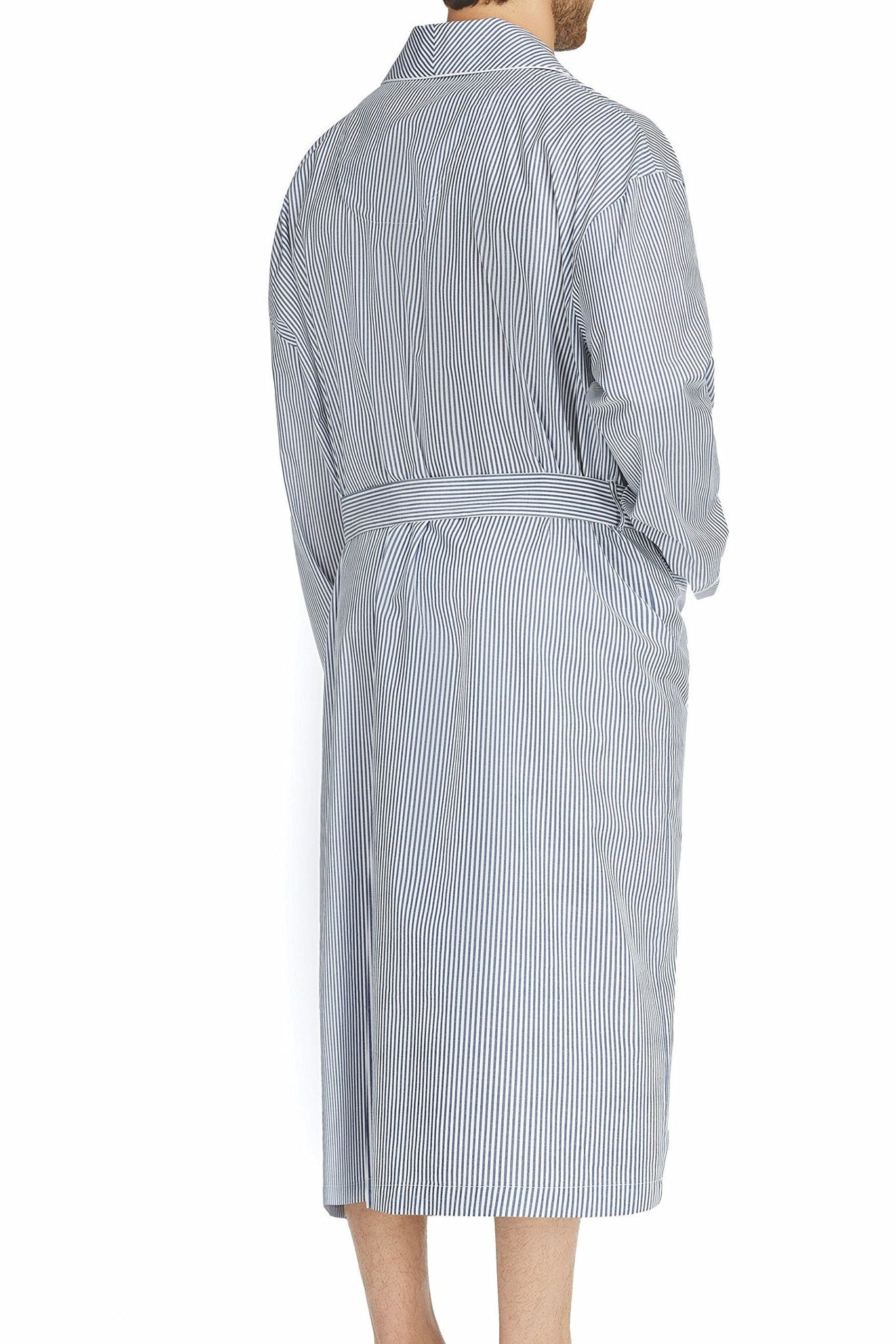 Big and Tall Cobalt Woven Shawl Robe